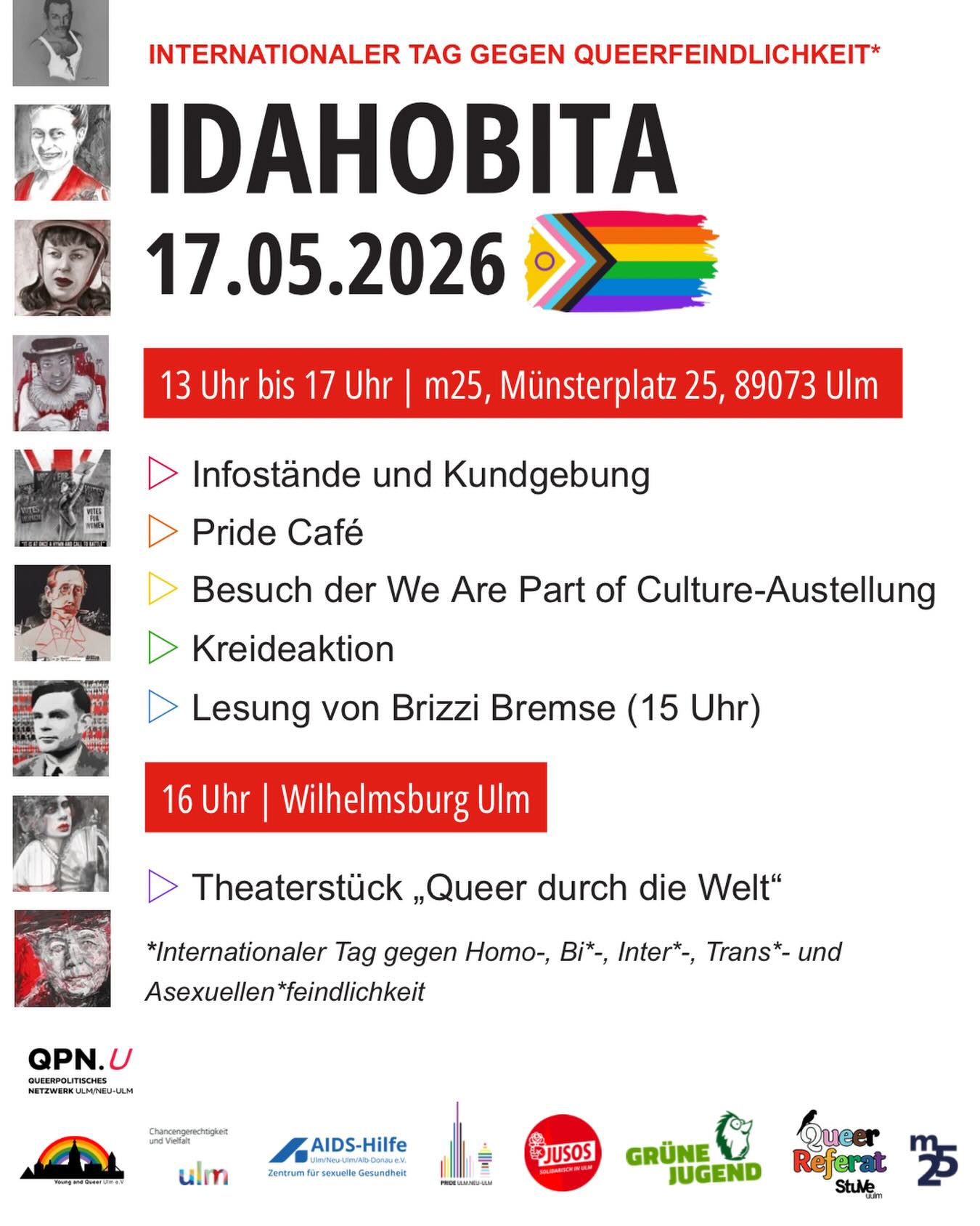 Flyer für den IDAHOBITA* 2026