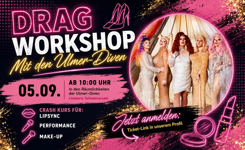 Flyer zum Drag Workshop