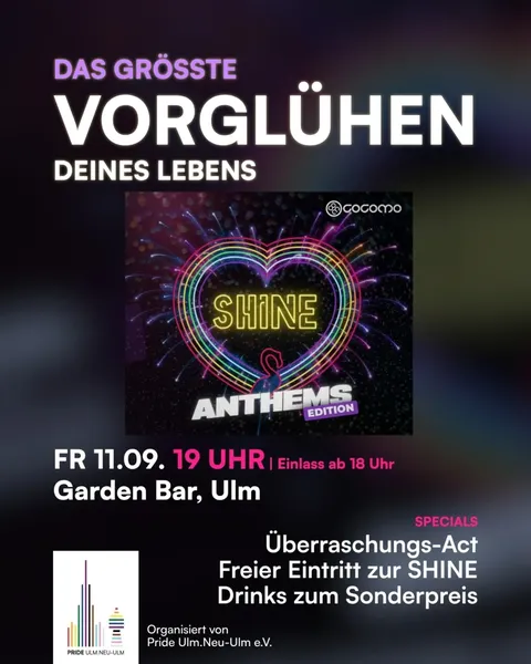 flyer vorglühen shine
