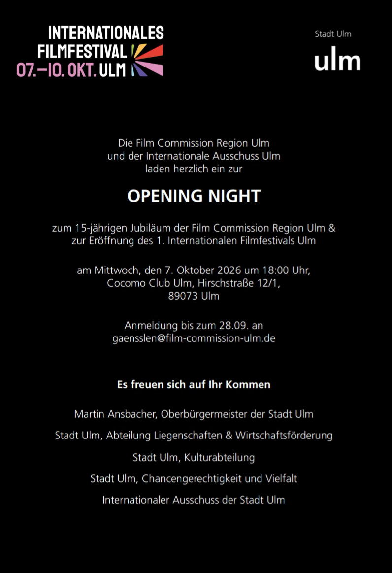 Plakat zur Opening Night