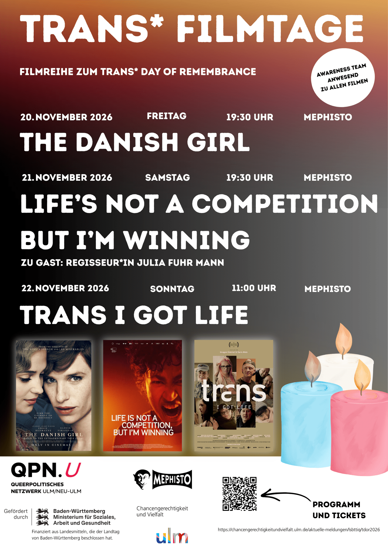Trans* Filmtage Flyer